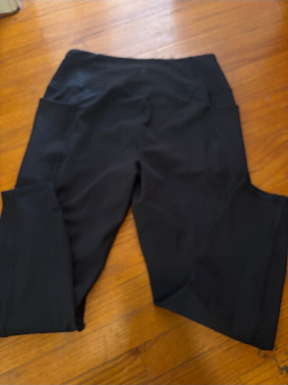 Spyder Active Black Leggings Workout Pants Pockets - Picture 4 of 5